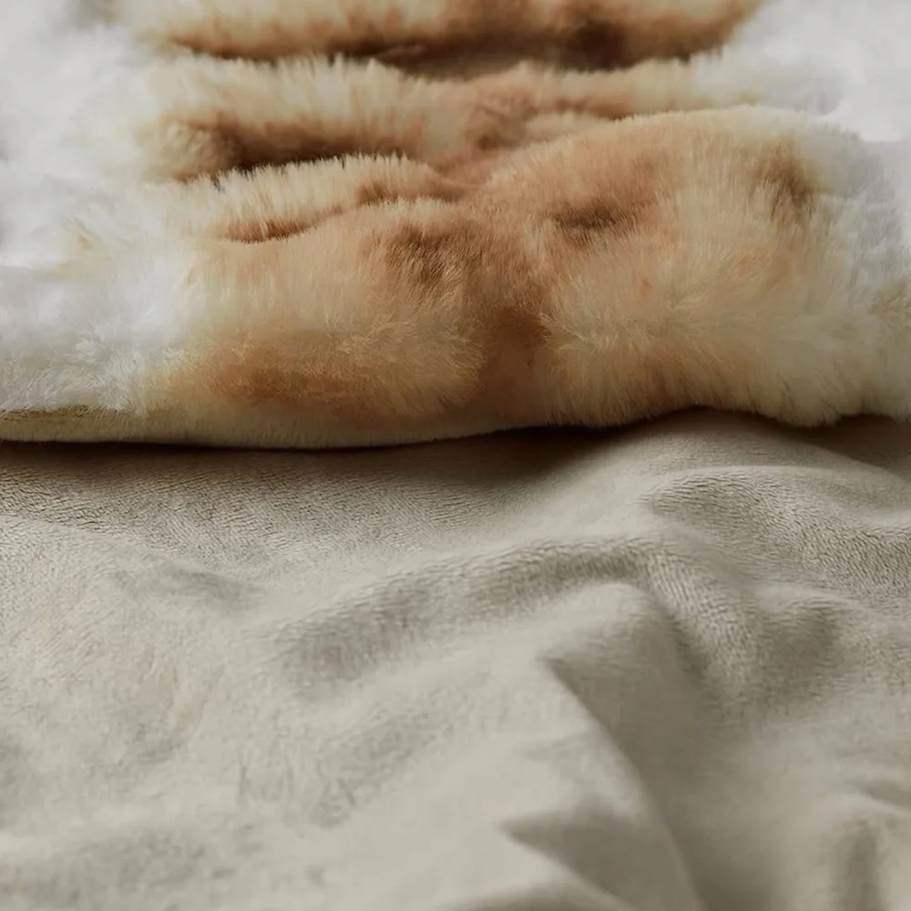 Luxury Fluffy Blanket Cozy Thick Super Soft Reversible Faux Fur
